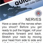 SHOOT Quick Tip - Dealing with Nerves SHOOT Quick Tip - Dealing with Nerves