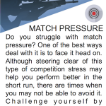 SHOOT Tip - Dealing with Match Pressure