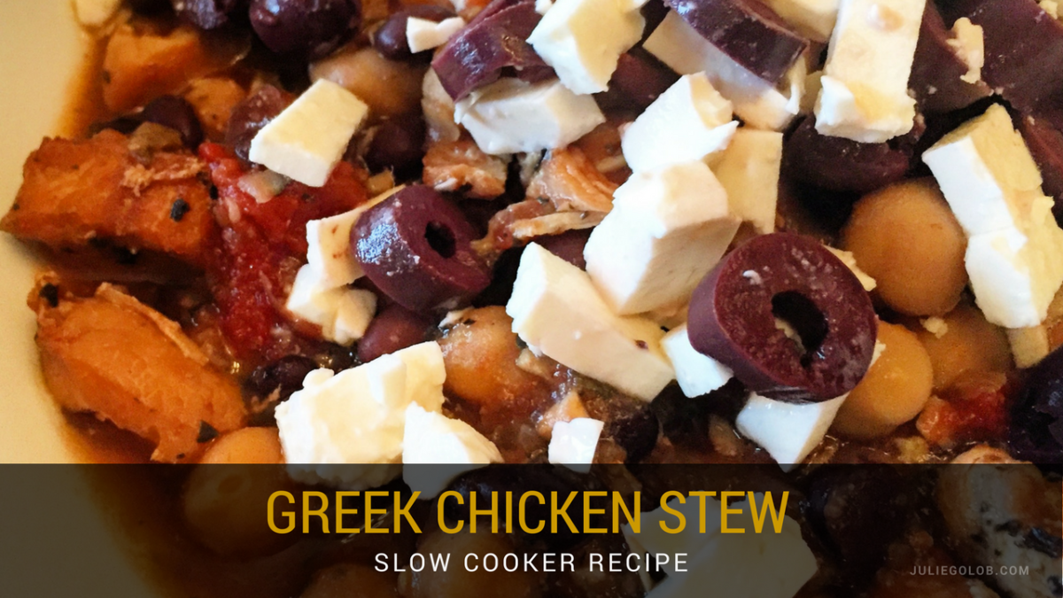 Julie Golob's Easy Greek Chicken Slow Cooker Stew Recipe