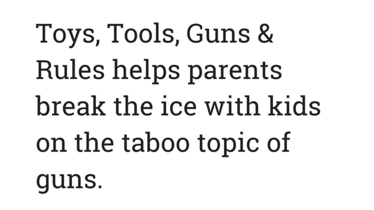 Break the ice on the topic of guns with kids #kidsgunsafetybook