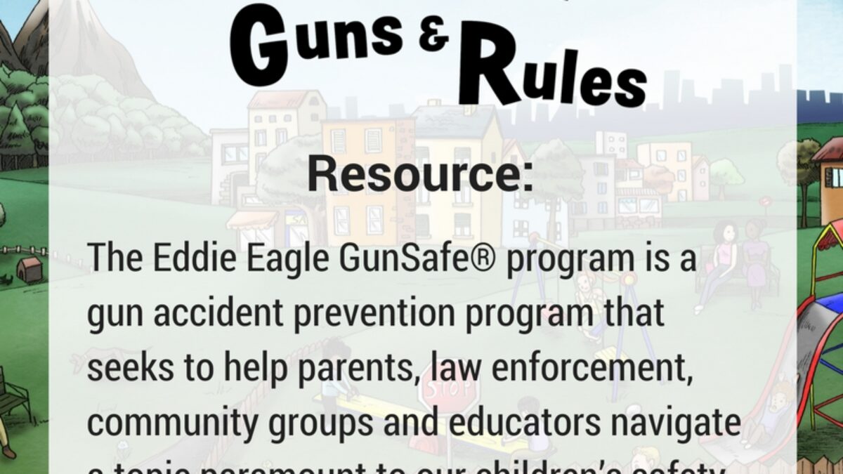 Gun Safety Resource: NRA Eddie Eagle GunSafe Program #kidsgunsafetybook