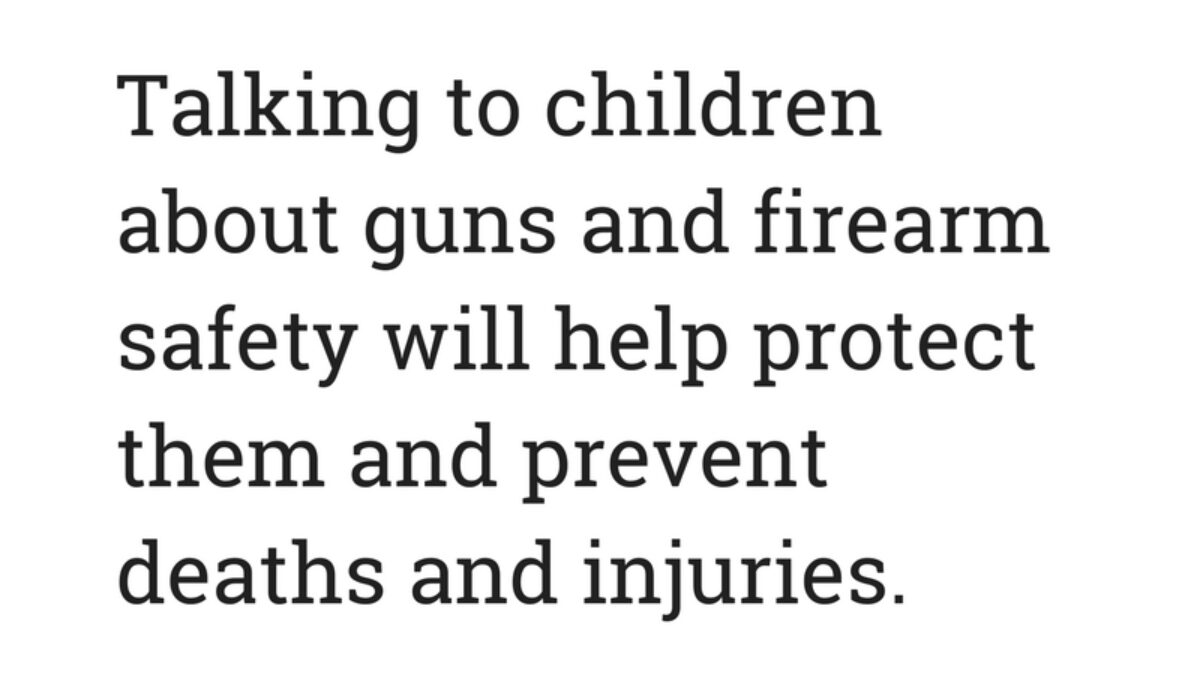Talking to kids about guns will help protect them #kidsgunsafetybook