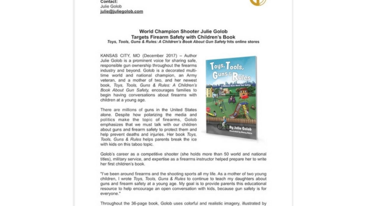 Read the Toys, Tools, Guns & Rules Press Release
