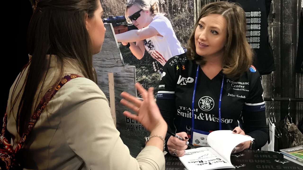 Julie Golob's First Book Signing for Toys Tools Guns & Rules
