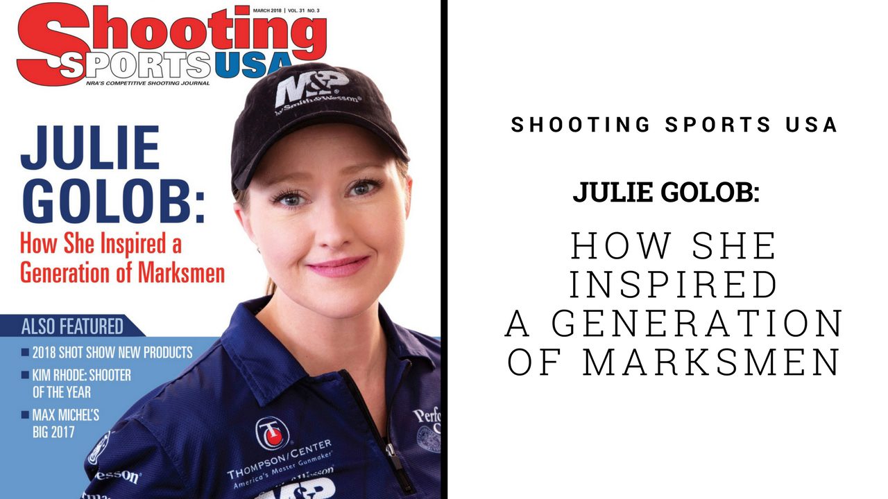 Julie Golob on the cover of Shooting Sports USA