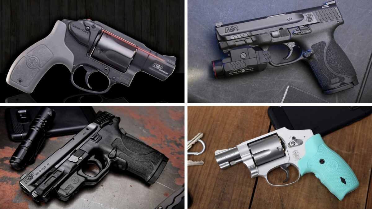 Smith & Wesson Introduces Crimson-Trace Equipped Handguns for 2019