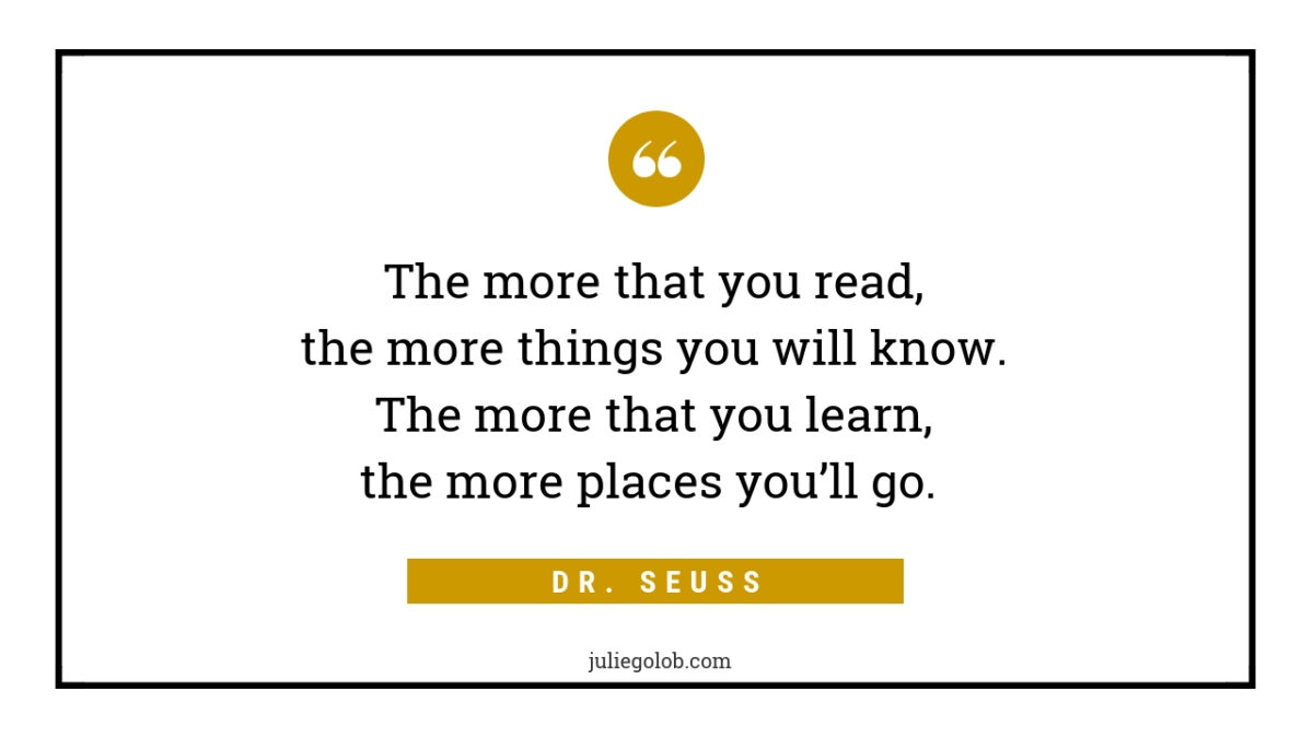 Dr. Seuss Quote Reading